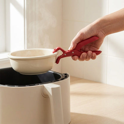 Hot Plate Gripper Clips – Heat-Resistant Tongs for Bowls, Pans & Air Fryers
