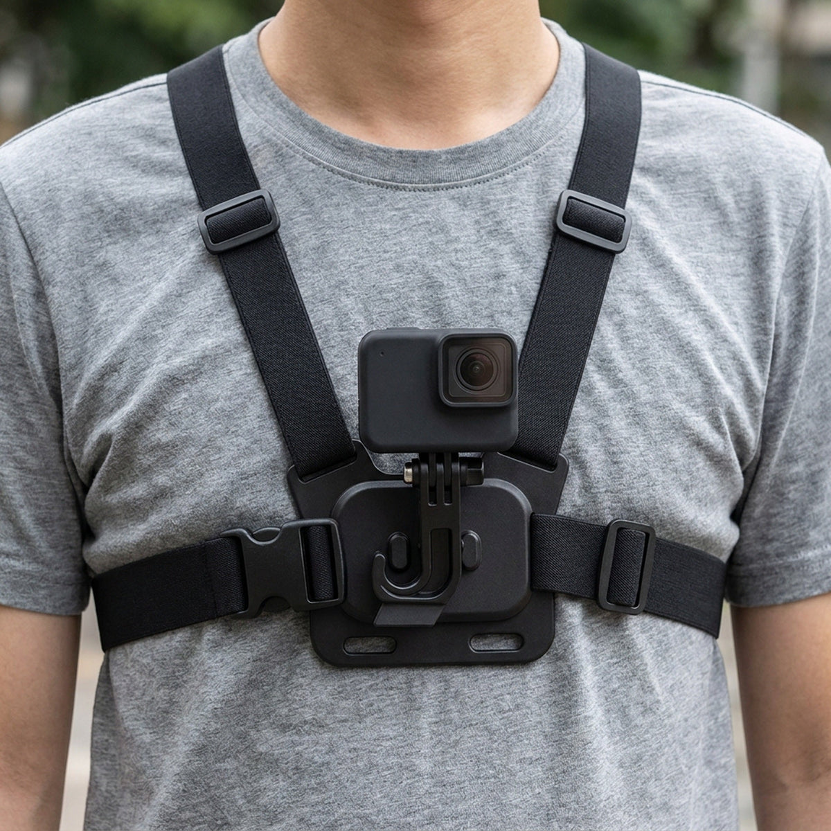 Chest Harness Mount for GoPro Hero 12 to 9 – Adjustable Strap with J Hook for AKASO & Action Camera Hands-Free Adventure Shots