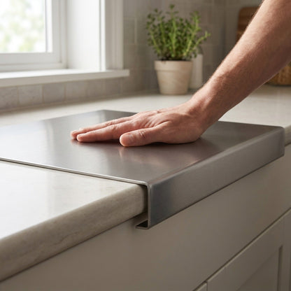 Stainless Steel Cutting Board – Extra-Large Food-Safe Metal Chopping Surface for Baking, Dough Kneading & Professional Kitchens