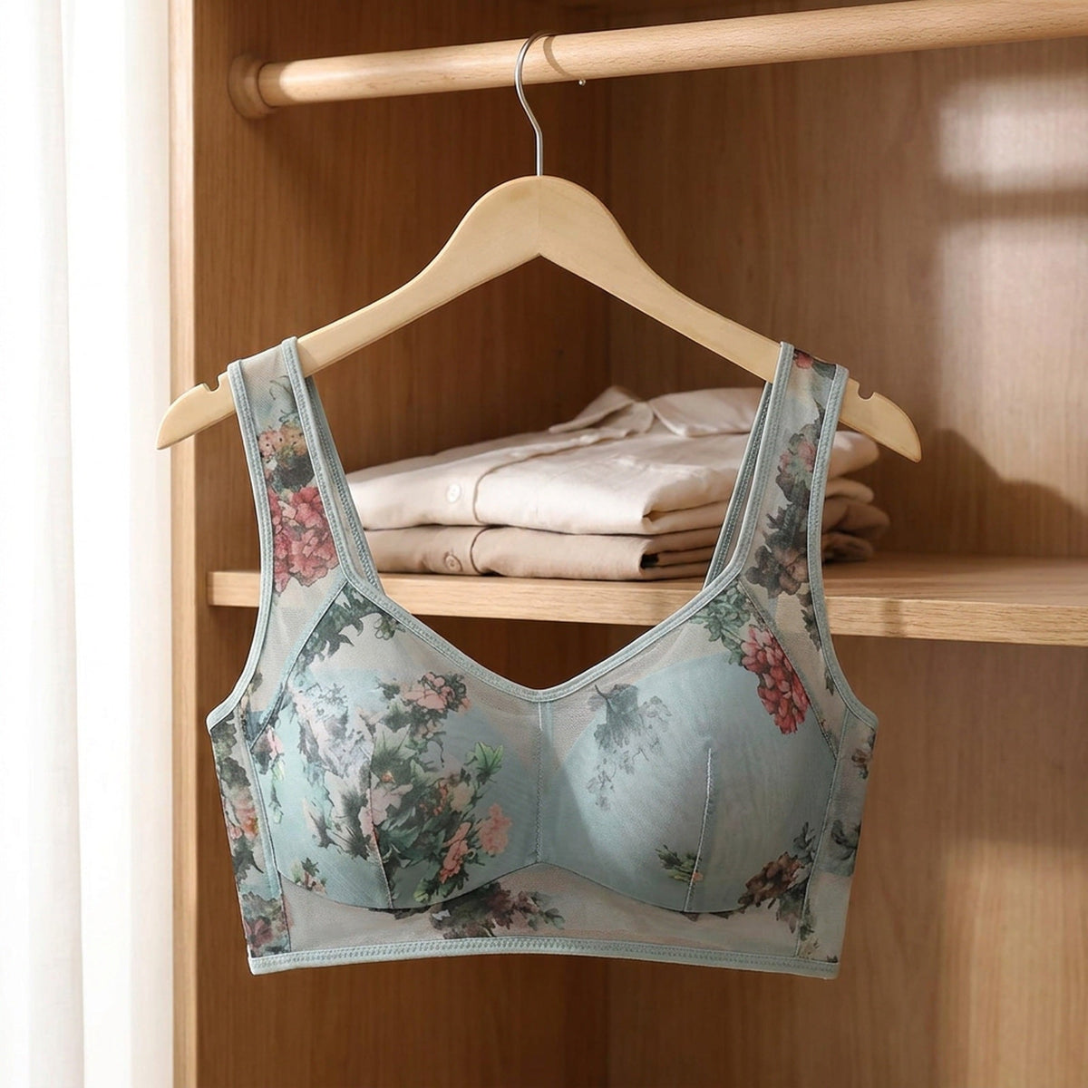 Ice Silk Lace Comfort Bra - Comfortable No Underwire Bras