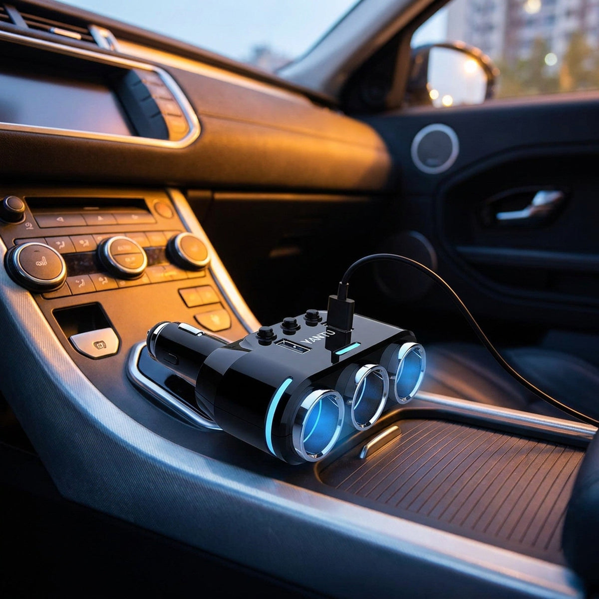 Car Splitter Cigarette Lighter Socket