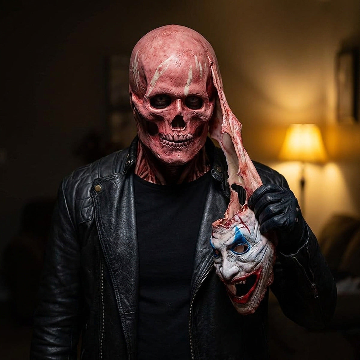 Halloween Double Layer Mask - Scary Masks for Adult Costume Party