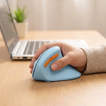 Ergonomic Vertical Mouse with Jiggler – Wireless Bluetooth & USB Dual-Mode Mouse for PC, Laptop, Mac & Windows