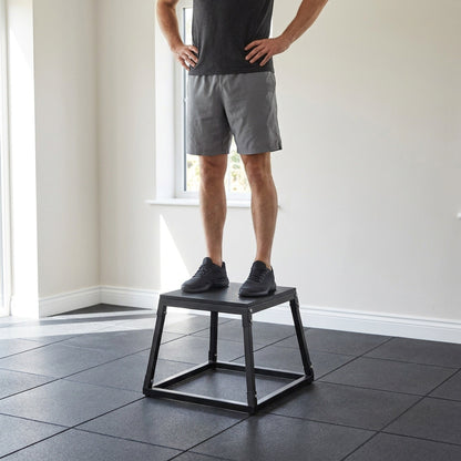 Heavy-Duty Steel Fitness Platform Plyometric Jump Box –  For Jump Training, Crossfit, Strength & Conditioning Home Workouts