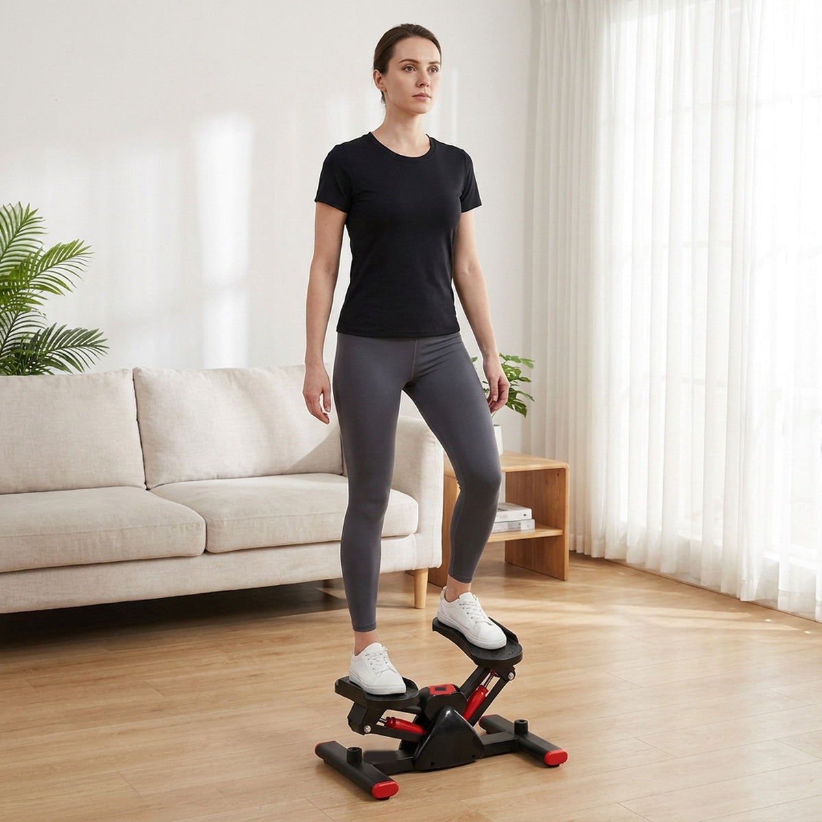 V-type Swing Mini Stepper Machine - Fitness Equipment In-situ Mountaineering Treading Machine