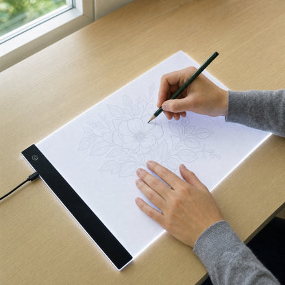 A4 LED Acrylic Drawing Board - Ultra Thin Dimmable Tracing Light Box