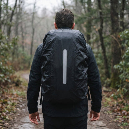 Reflective Waterproof Backpack Rain Cover – Outdoor Hiking & Night Cycling Safety Protection with High-Visibility Light Strips