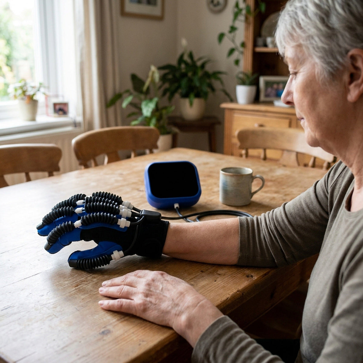 Rehabilitation Robot Glove – Hand & Finger Massage Device for Stroke Recovery & Hemiplegia Therapy