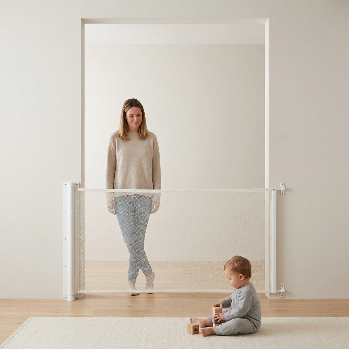 Retractable Baby Safety Gate - Protection Fence & Pet Barrier