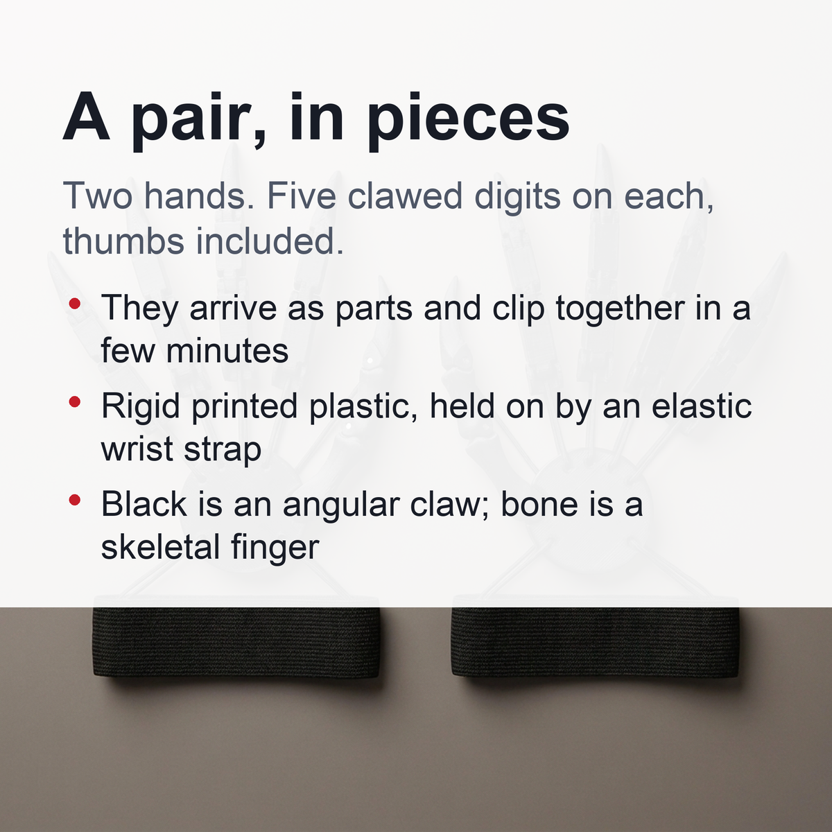Finger Gloves - Halloween Articulated Fingers, Fits For All Finger Sizes