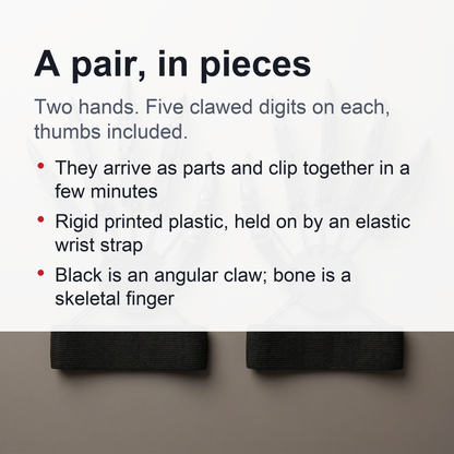 Finger Gloves - Halloween Articulated Fingers, Fits For All Finger Sizes