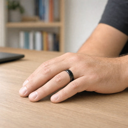 Temperature Mood Ring – Stainless Steel Color Changing Ring for Men & Women
