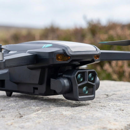 HD 5G Triple Camera Drone – Long-Range Flying Obstacle-Avoidance UAV for Aerial Photos, Videos, & Fun Exploration
