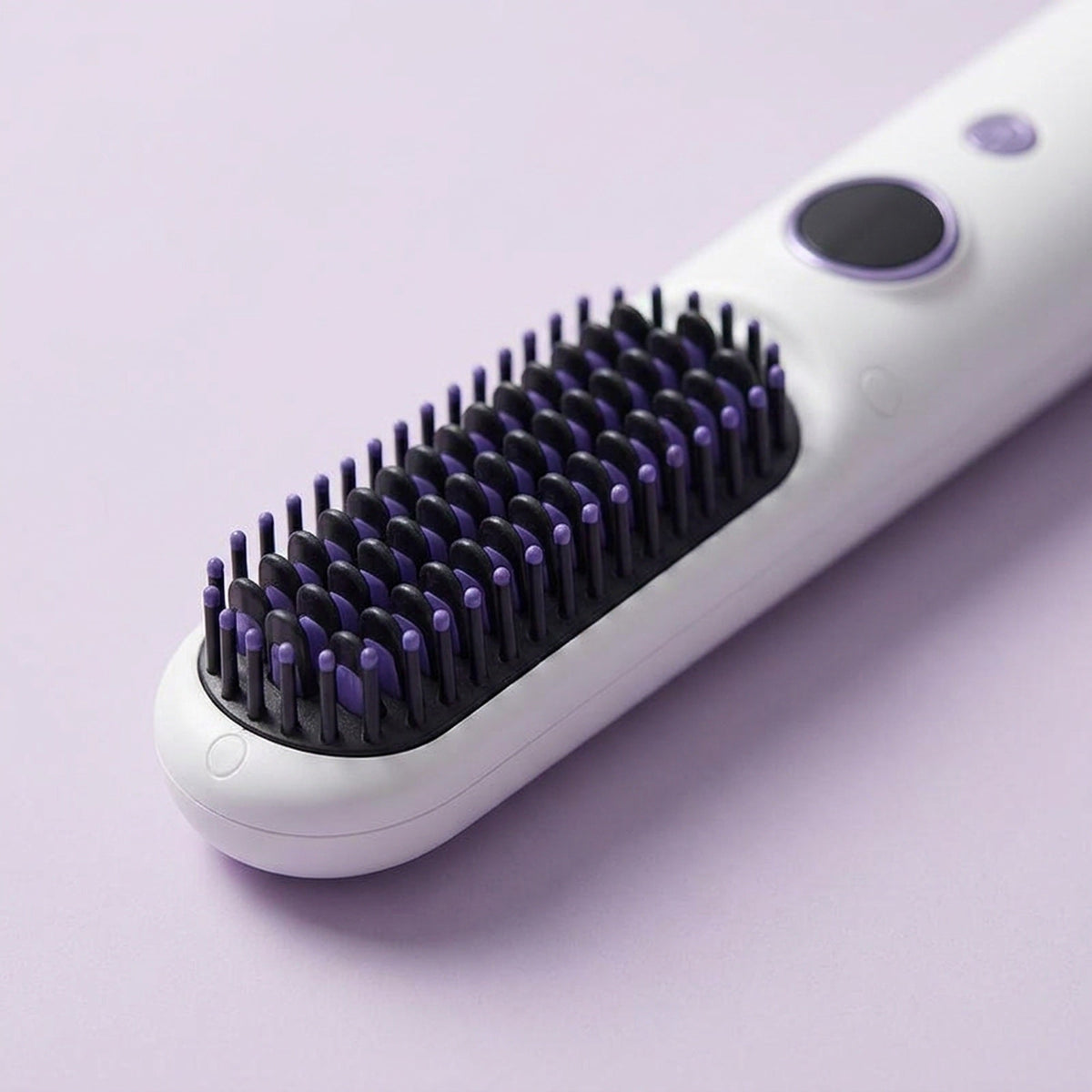 Cordless Heated Straightening Brush – Rechargeable, Nine Heat Settings, Travel Size