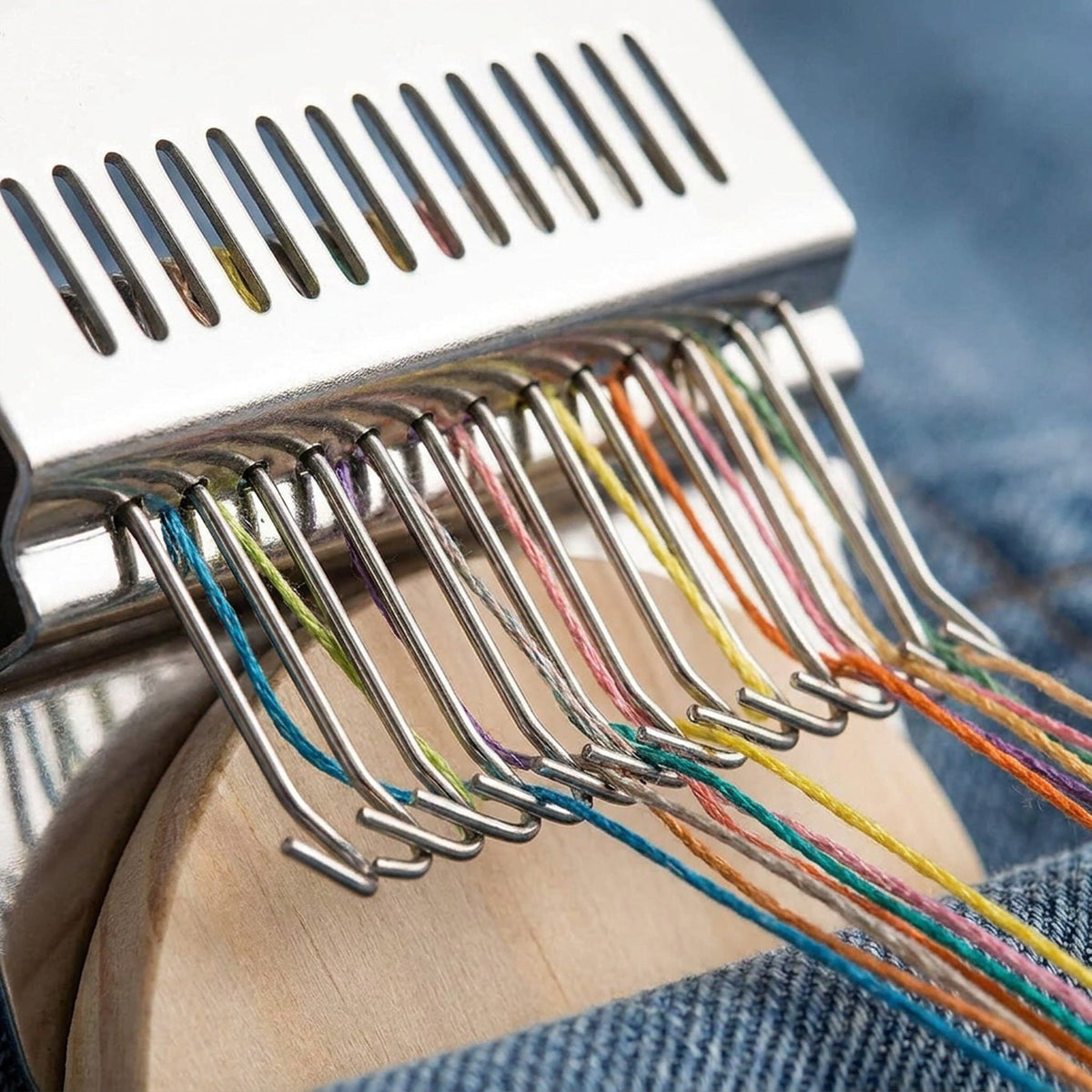 Darning Mini Loom Machine - Handy Small Loom Kit for Beginners, Quickly Repair Jeans, Repair Holes, DIY Beautiful Weaving