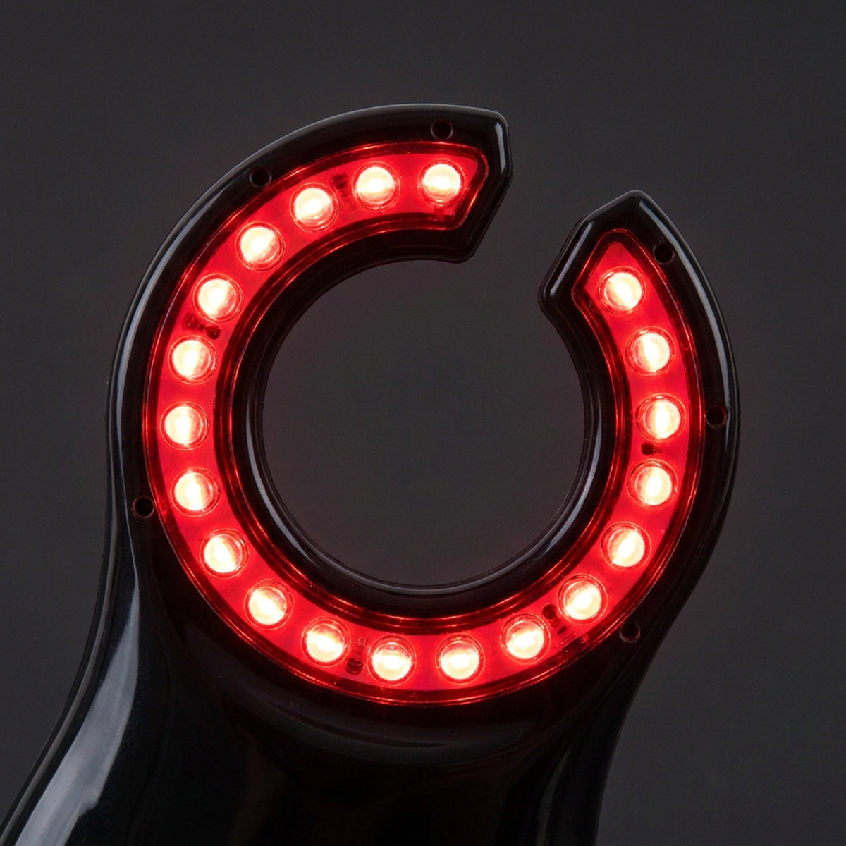 Handheld Vein Finder - Rechargeable Red-Light Vein Illuminator with an Open LED Ring Head
