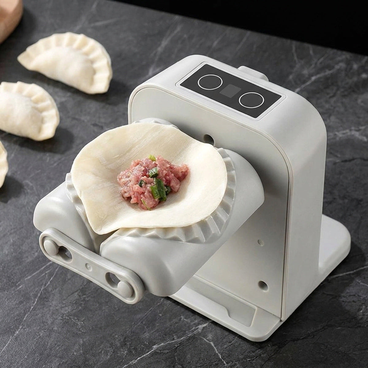 Electric Dumpling Maker – Automatic Press with 2 Auto Speeds and Manual Mode