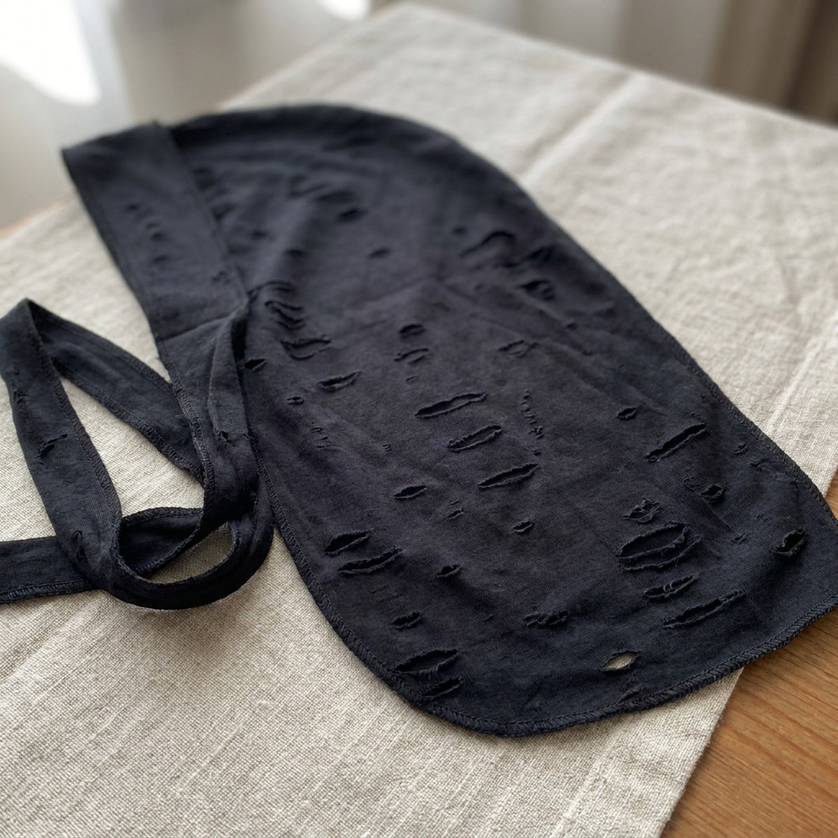 Vintage Hole Cotton Durag Headband – Long-Tail Pirate Style Bandana for Hip Hop Fashion, Cycling, and Trendy Urban Headwear