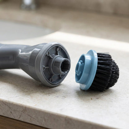 Cordless Electric Spin Scrubber — Handheld Power Cleaning Brush with Three Interchangeable Heads