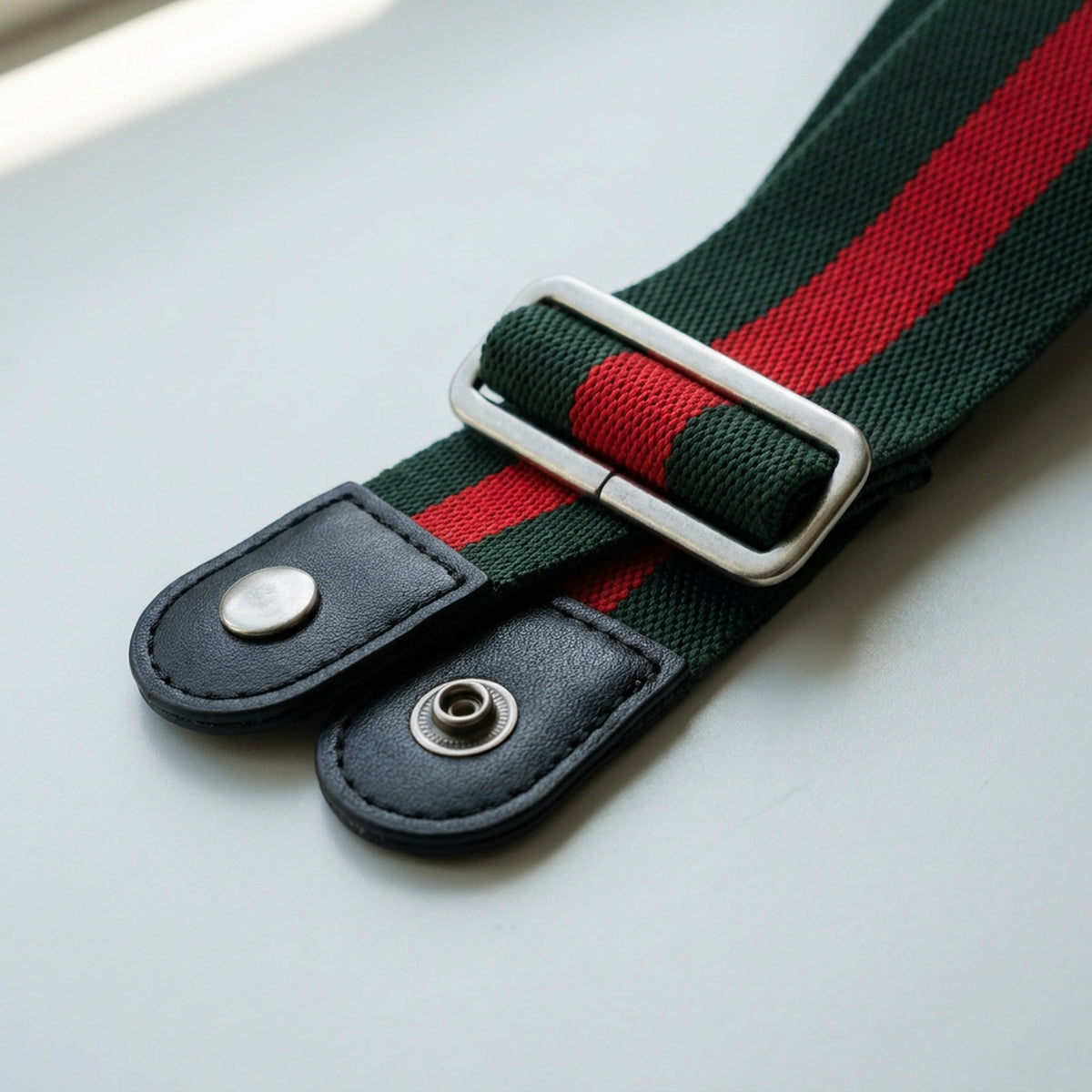 Buckle-Free Stretch Belt for Women - Flat Elastic Waist Belt with Snap Tabs, No Buckle Bulge