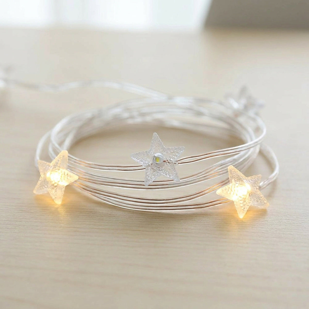 Star LED String Lights - Indoor Fairy Garland for Bedrooms, Weddings, Parties & Christmas