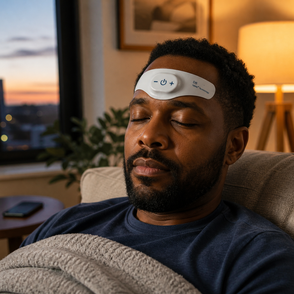 Night Anxiety Relief Device - Electric Massager Relieve Headache and Migraine TENS Microcurrent Sleeping Aid