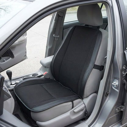 Ventilated Car Seat Cushion - 12V Fan Cooling with Lumbar Massage