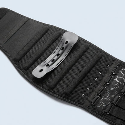 Lumbar Back Support Brace – Ergonomic Spine Design Belt with Adjustable Pull Straps for Men & Women