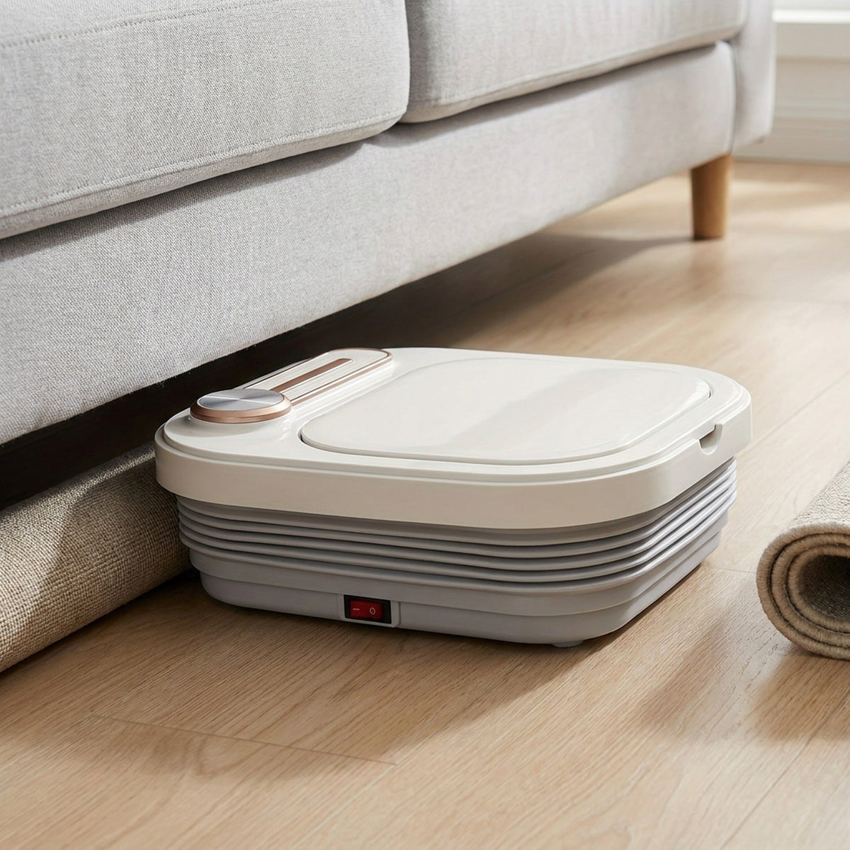 Collapsible Foot Spa with Heat, Bubbles & Massage — Folds Flat to Store, for Deep Relaxation and Soothing At-Home Soaks