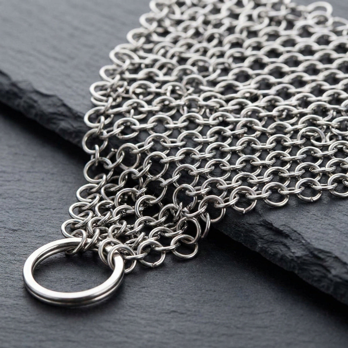 Chainmail Scrubber for Cast Iron and Carbon Steel Pans