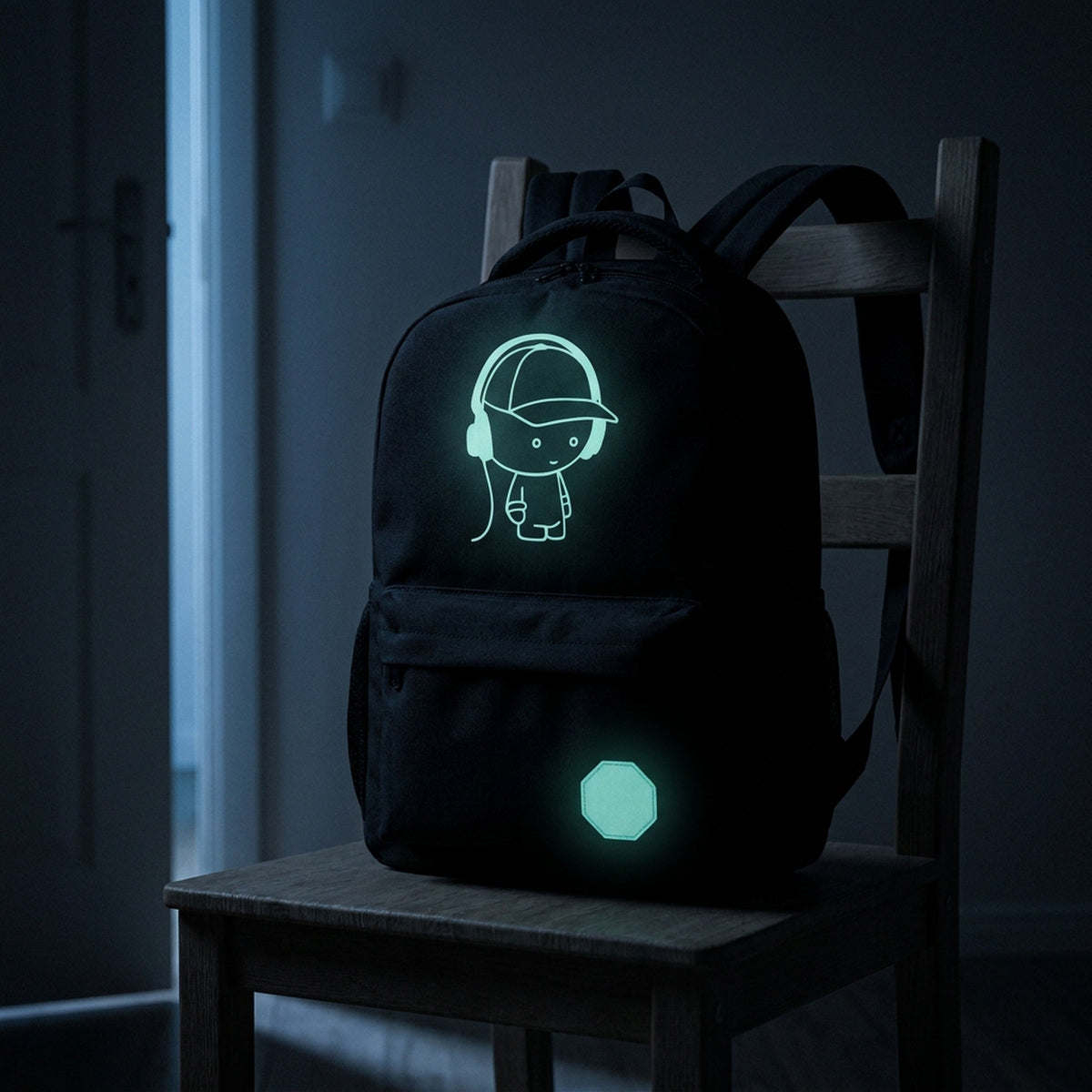 Cartoon-Inspired Luminous School Backpack – Stylish Daypack with USB Charging Port & Secure Lock for Boys and Girls (Under 15.6 inches)