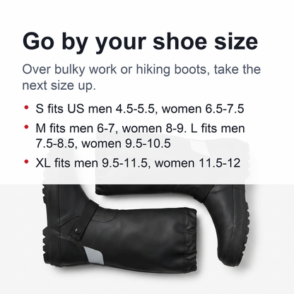 Waterproof Boot Covers - Waterproof Rain Boot Shoe Cover with Reflector