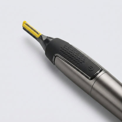 Electric Nose and Ear Hair Trimmer – Ultra-Thin Precision Waterproof Grooming Tool for Safe, Clean, and Painless Trimming
