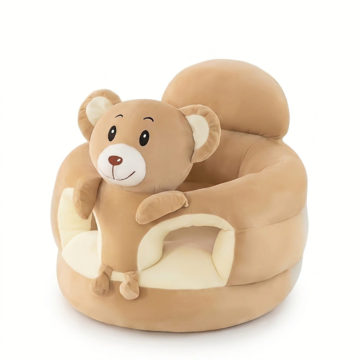 Plush Animal Floor Seat – Soft Foam Ring Cushion for Babies Who Already Sit Up