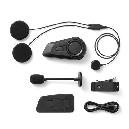 Bluetooth Motorcycle Helmet Intercom Headset – 1000M Wireless Interphone, Hands-Free Calls, Crystal Clear Audio for 2 Riders Touring & Adventure