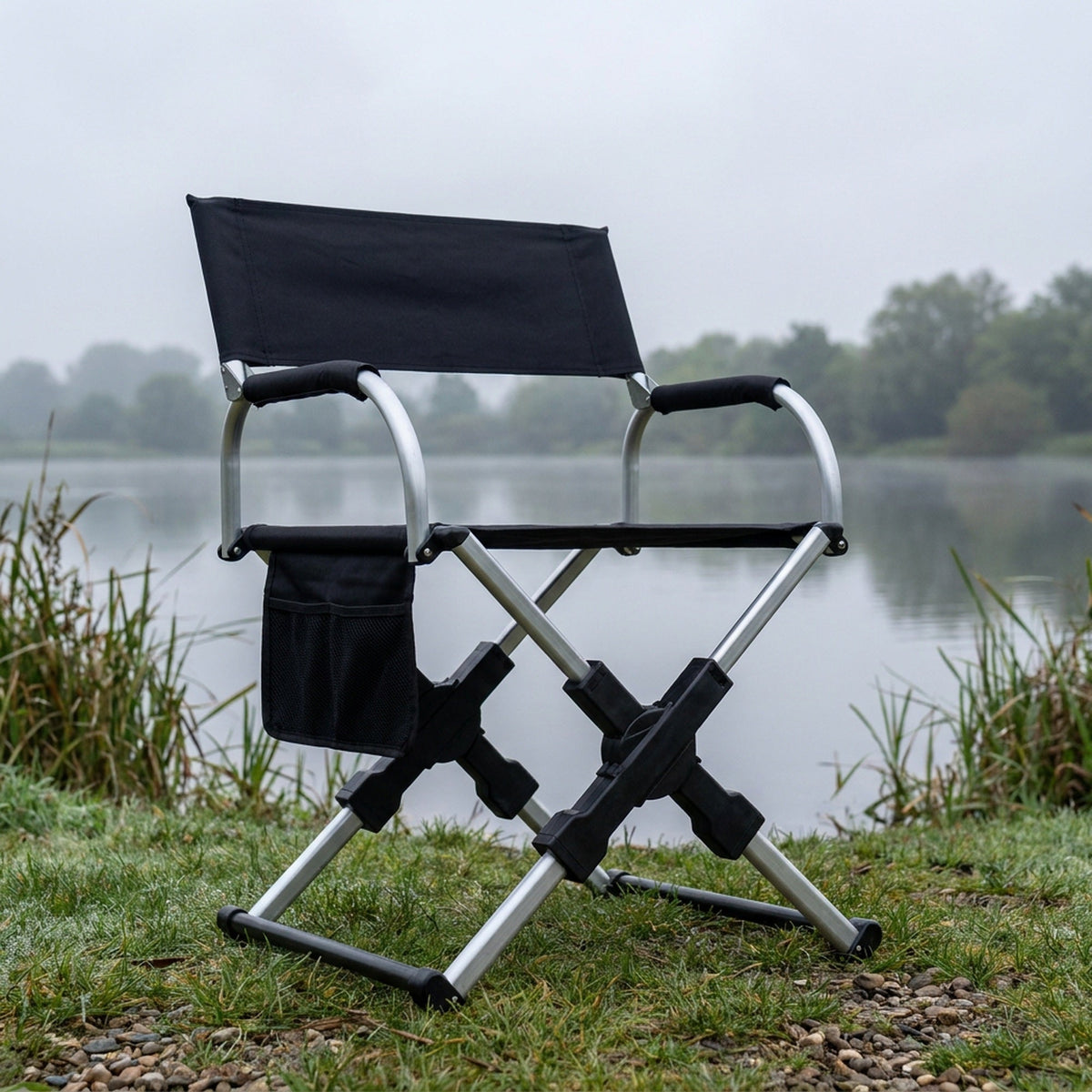 Aluminum Folding Chair – Lightweight Yet Strong Seat with Backrest for Outdoor Fishing, Travel, and Compact Storage