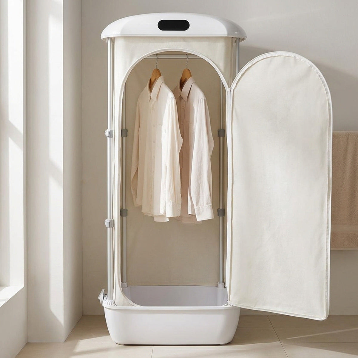 Foldable Electric Clothes Dryer - Ventless Warm-Air Drying Cabinet for Apartments