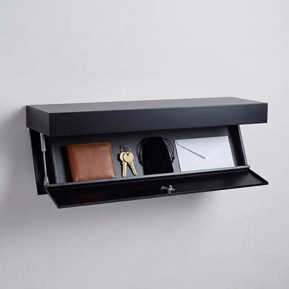 Floating Wall Shelf – Hidden Compartment Wooden Storage for a Touch of Magic in Your Space