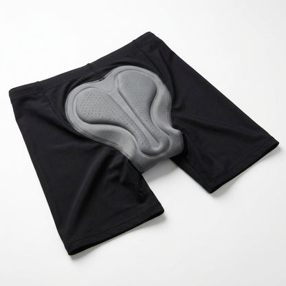 Breathable Men's Padded Cycling Shorts – 5D Underwear with Anti-Slip Leg Grips