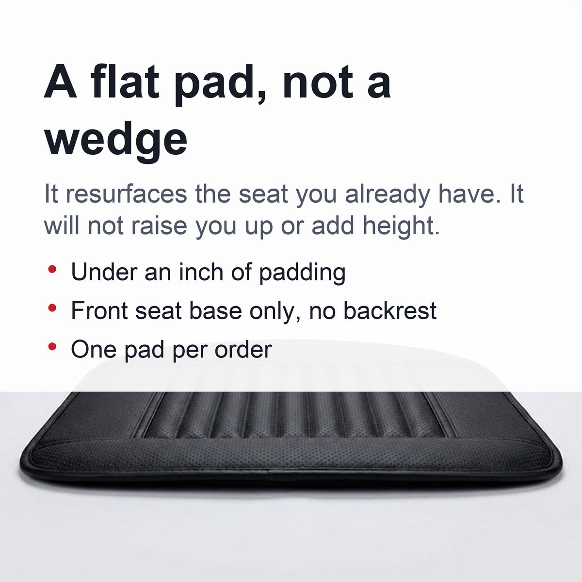 Dani Leather Charcoal Car Seat Cushion (Absorbing odor）