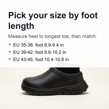 Winter Non-Slip Waterproof Shoes – Fur-Lined, Oil-Resistant Footwear for Chefs, Gardeners, & More