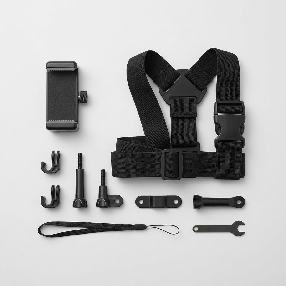 Mobile Phone Chest Mount Harness Strap Holder, Head Mount, Chest Mount