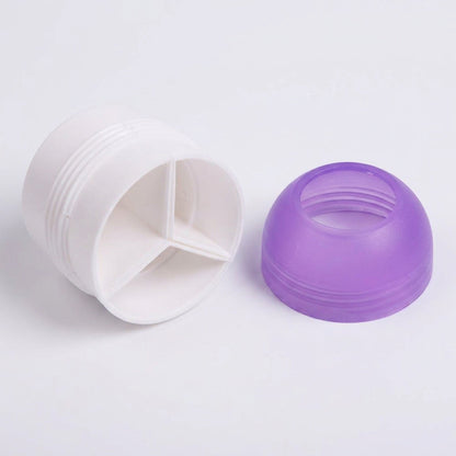 Tri-Color Piping Bag Coupler - 3-Chamber Icing Swirl Converter for Cakes and Cupcakes