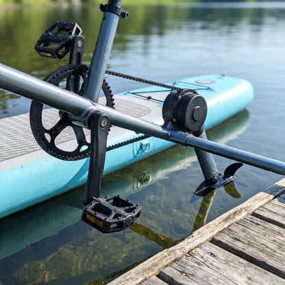 Spatium SUP Inflatable Water Bike 2.0 – Stable Pedal Kayak Pedal Boat for Lakes, Easy-Drive Inflatable Watercraft for Outdoor Adventure & Fitness