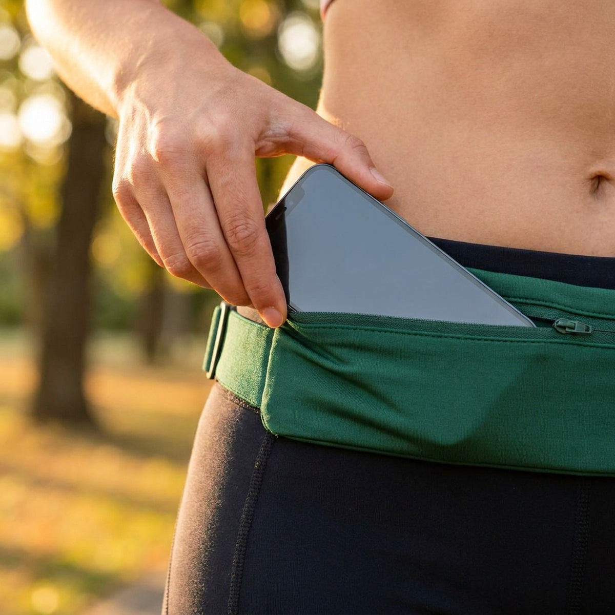 Ultra-Thin Waterproof Running Belt – Secure & Invisible Sports Waist Bag