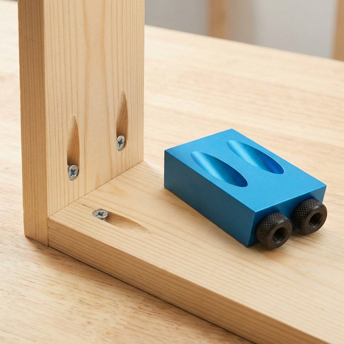 Woodworking Angle Drill Guide Tool Puncher Positioner - Increase Your Woodworking Efficiency with 15-Degree Pocket Hole Jig