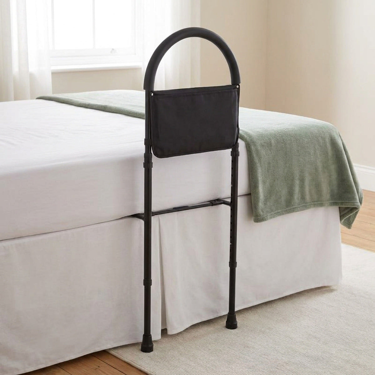 Elderly Safety Bed Guard Rail - Adjustable Height and Fall Prevention Bed Rails for Adults