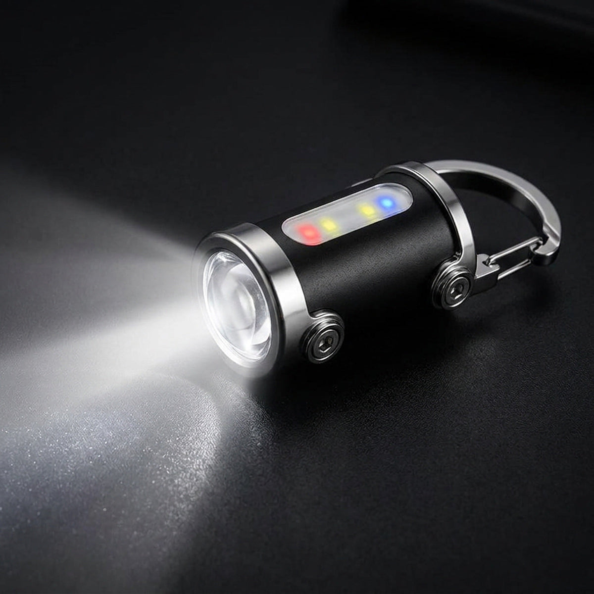 Rechargeable LED Keychain Work Light – Ultra-Bright, Compact, Multifunctional Emergency Flashlight with Keyring for Outdoor & Home Inspections