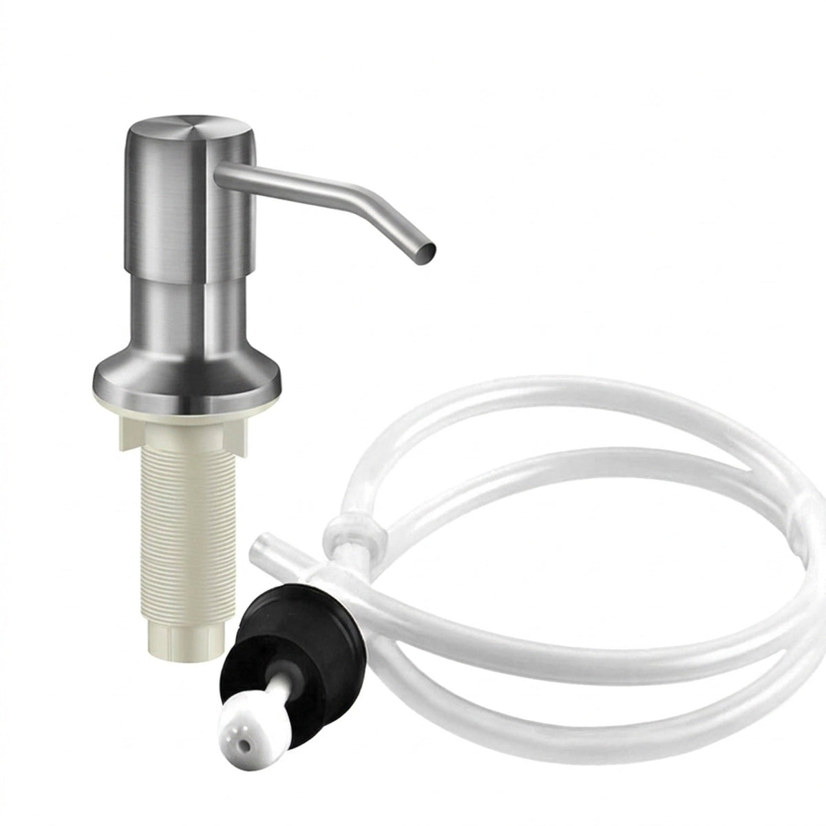 Sink Soap Dispenser Stainless Steel Extension Tube Kit for Liquid Soap Kitchen Sink Bathroom