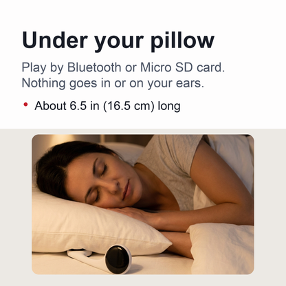 Bluetooth Pillow Speaker for Sleeping – Wireless Bone Conduction Music Sleep Speaker